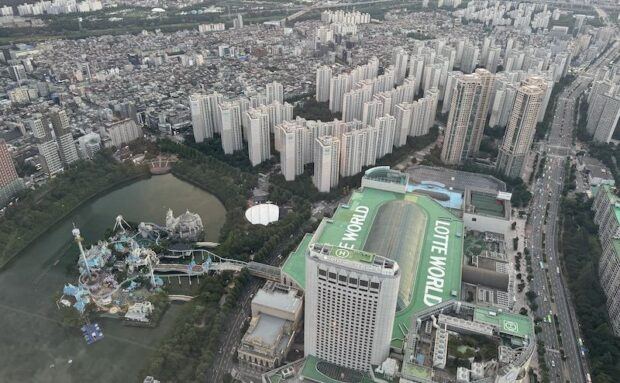 Vista desde el hotel Signiel, el edificio más alto de Corea