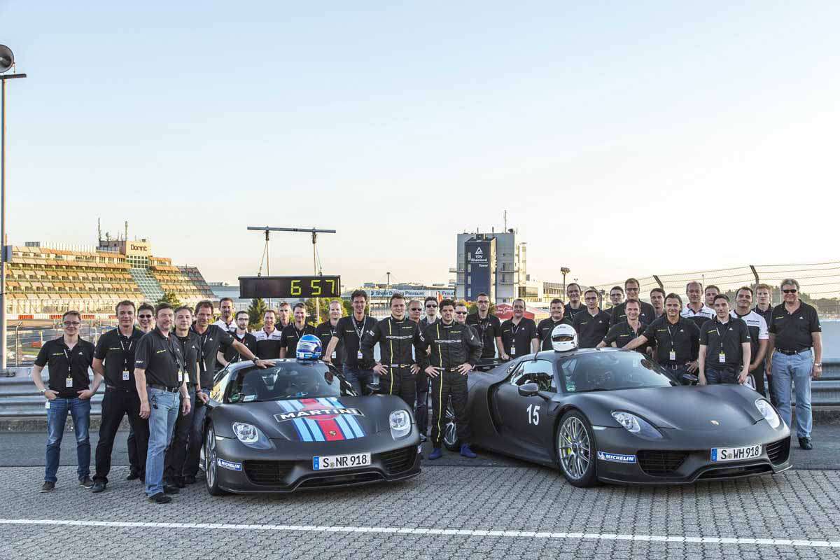 Porsche 918 Spyder impone récord en Nürburgring