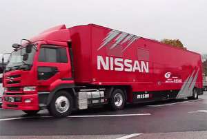 El camión del equipo Nissan NISMO