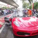 Fuego: algo que no es raro en Ferrari y Lamborghini
