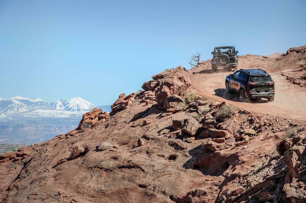 Los Jeeps en los caminos de Utah