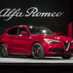 Reid Bigland, Head of Alfa Romeo, reveals the all-new 2018 Alfa Romeo Stelvio in front of global media at the 2016 L.A. Auto Show. Stelvio Quadrifoglio – the “halo” model in the lineup – continues to highlight Alfa Romeo’s performance and motorsport expertise with a best-in-class, Ferrari-derived 505 horsepower engine, powering it from 0-60 mph in just 3.9 seconds with a top speed of 177 mph. On sale in 2017, all Stelvio models come standard with the innovative Q4 all-wheel-drive-system.