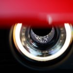 The 2018 Dodge Challenger SRT Demon’s driver-side functional Air-Catcher headlamp features a Demon logo.