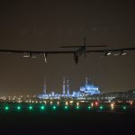 Abu Dhabi, UAE, July 26th 2016: Solar Impulse successfully landed in Abu Dhabi with Bertrand Piccard at the controls, completing the last leg of the Round-The-World journey. Departed from Abu Dhabi on march 9th 2015, the Round-the-World Solar Flight took more than 500 flight hours and covered 40’000 km. Swiss founders and pilots, Bertrand Piccard and André Borschberg aim to demonstrate how pioneering spirit, innovation and clean technologies can change the world. The duo took turns flying Solar Impulse 2, changing at each stop and will fly over the Arabian Sea, to India, to Myanmar, to China, across the Pacific Ocean, to the United States, over the Atlantic Ocean to Southern Europe or Northern Africa before finishing the journey by returning to the initial departure point.