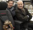 Olivier Francois and Bill Murray on the set of the Jeep brand’s Super Bowl commercial “Groundhog Day” in Woodstock, Illinois in 2019.